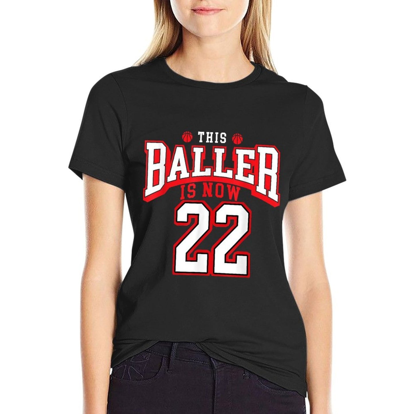 22nd Birthday Basketball Lover 22 Years Old Bday Stretchy T-Shirt