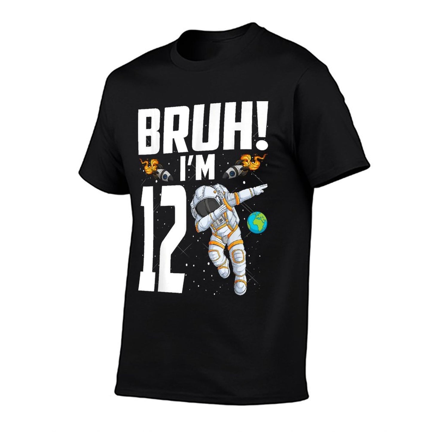 12th Birthday Astronaut Bruh I'm 12 Years Old Birthday Quick-drying T-Shirt