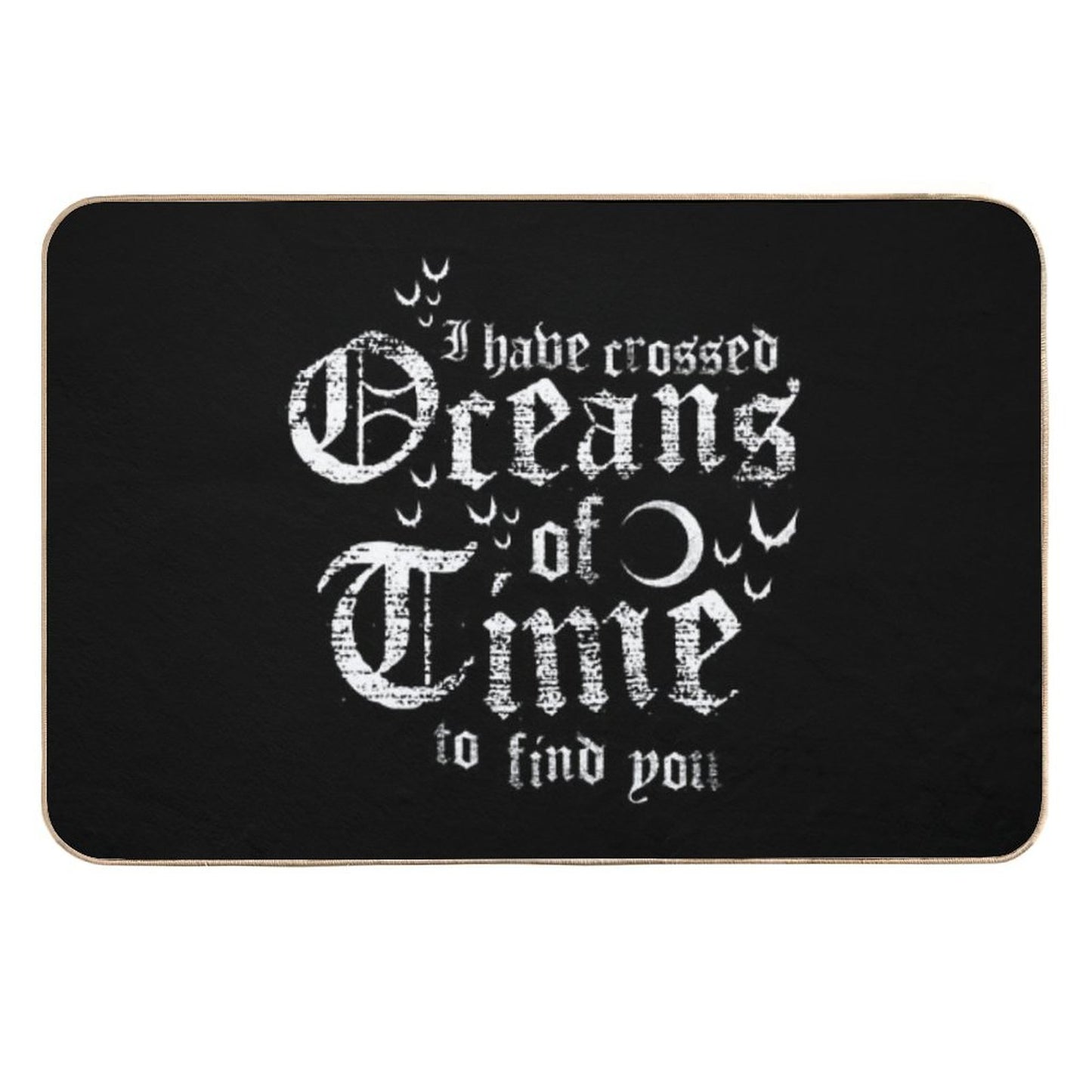 Oceans of Time - Vampire - Vintage Distressed Gothic Horror Pet-Safe Bath Mat