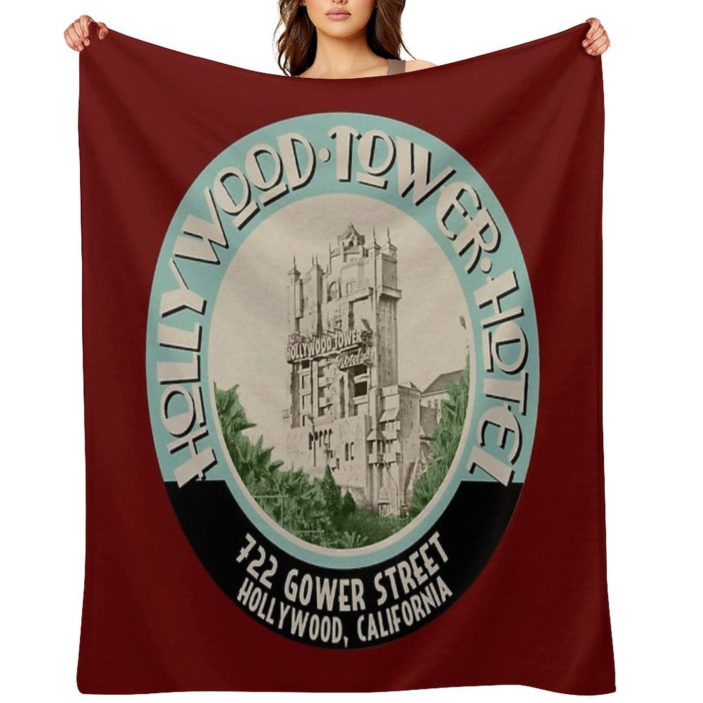 Hollywood Tower Multi-functional Throw Blanket