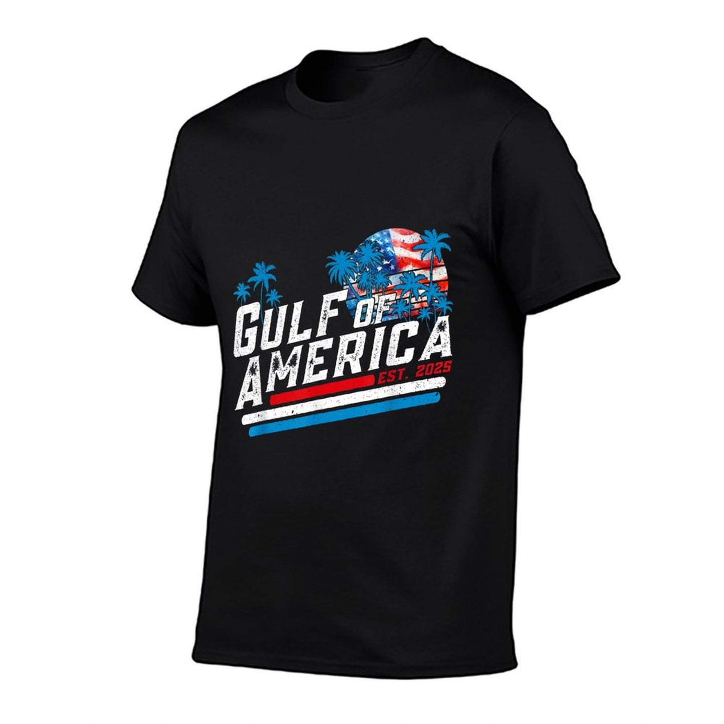 Retro Gulf Of USA America Est 2025 American Gulf Mexico Relaxed-fit T-Shirt