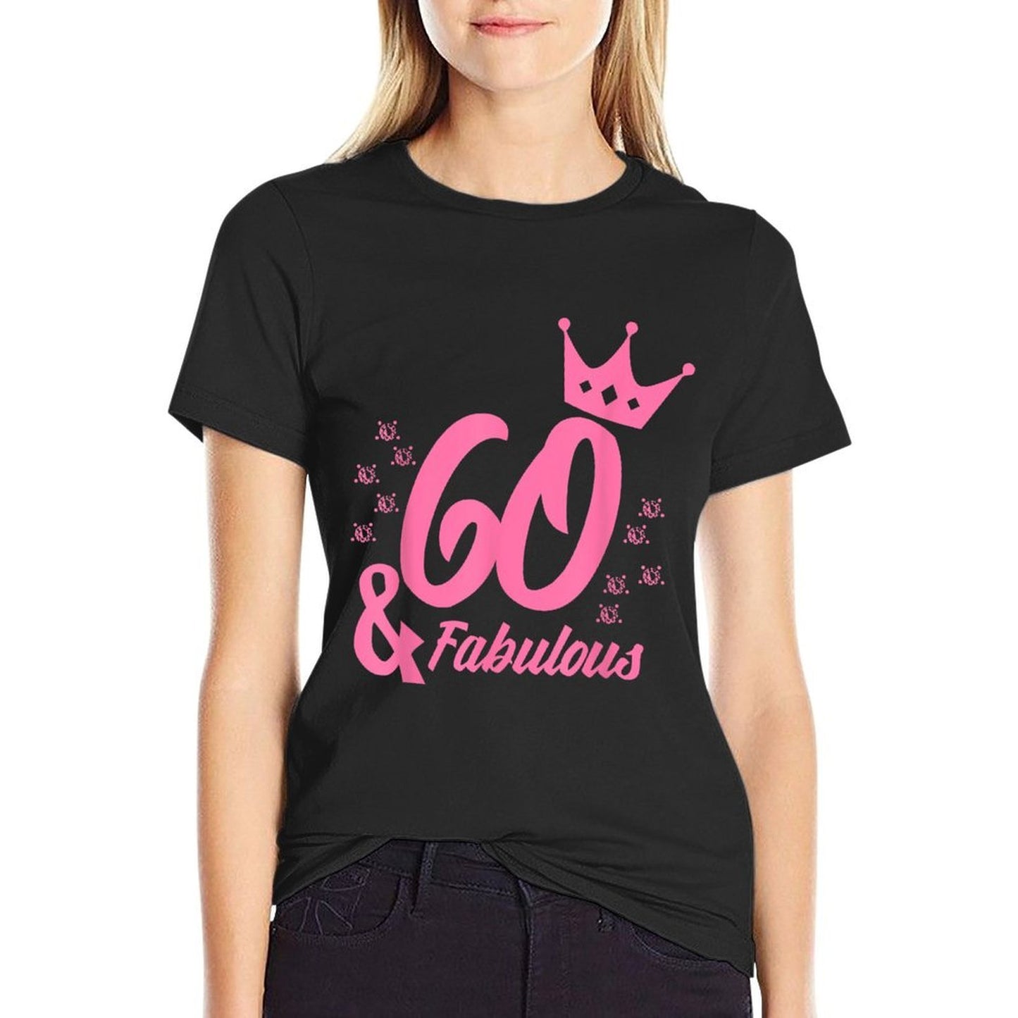 60 & Fabulous 60th Birthday Diamond 1958 T-shirt Heathered Texture T-Shirt