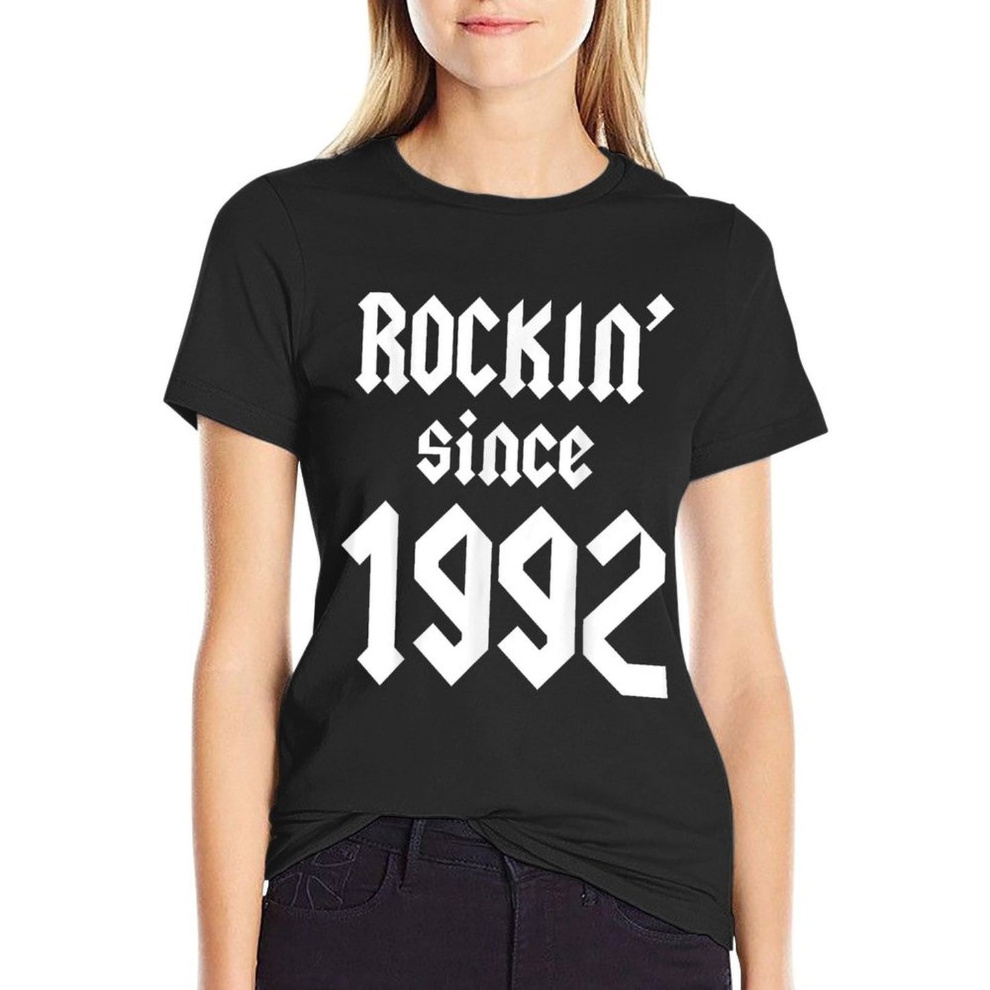 30 Birthday Decorations Men Women 1992 BDay 30th Birthday Fade-proof Color T-Shirt