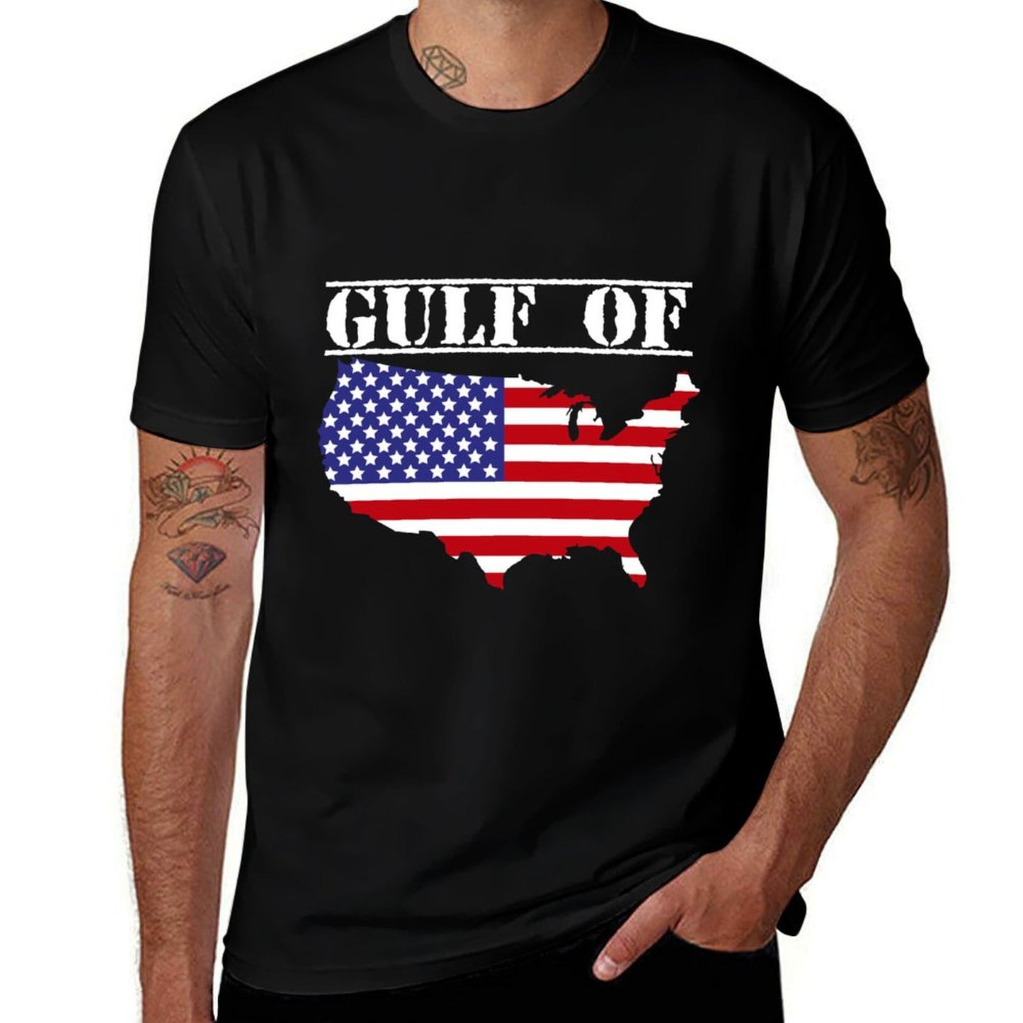 Gulf of United States of America Long Sleeve Cotton T-Shirt