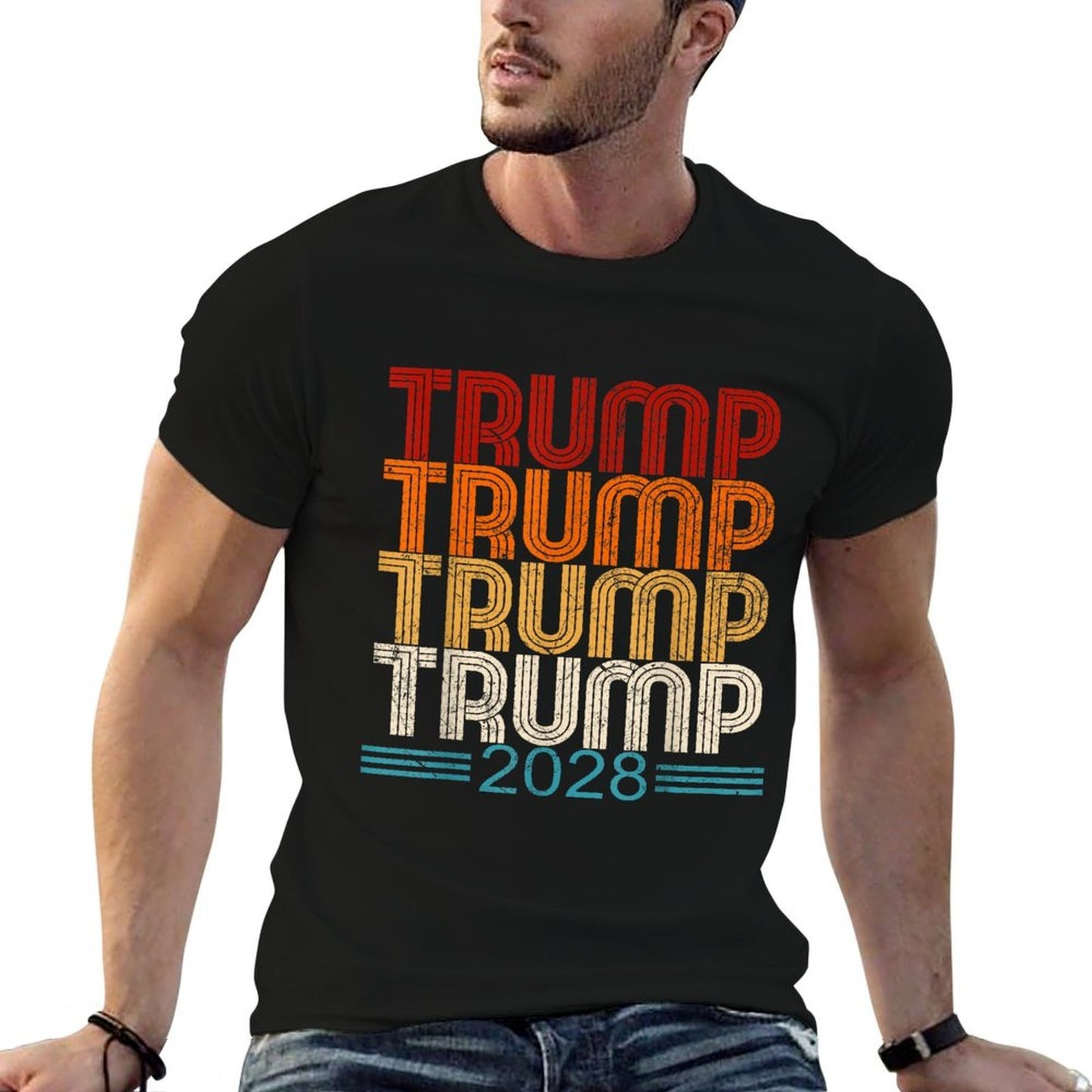 Trump 2028 President Election Campaign Donald Trump 2028 US Comfortable T-Shirt