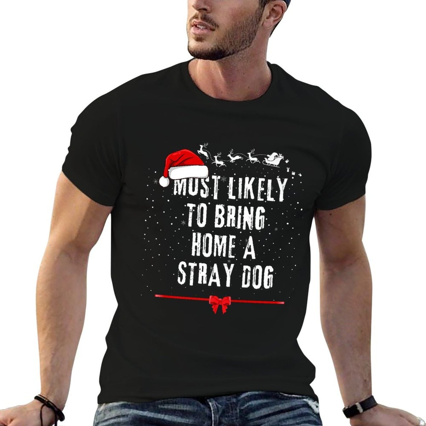 Most Likely To Bring Home A Stray Dog Matching Pajama Premium Breathable T-Shirt