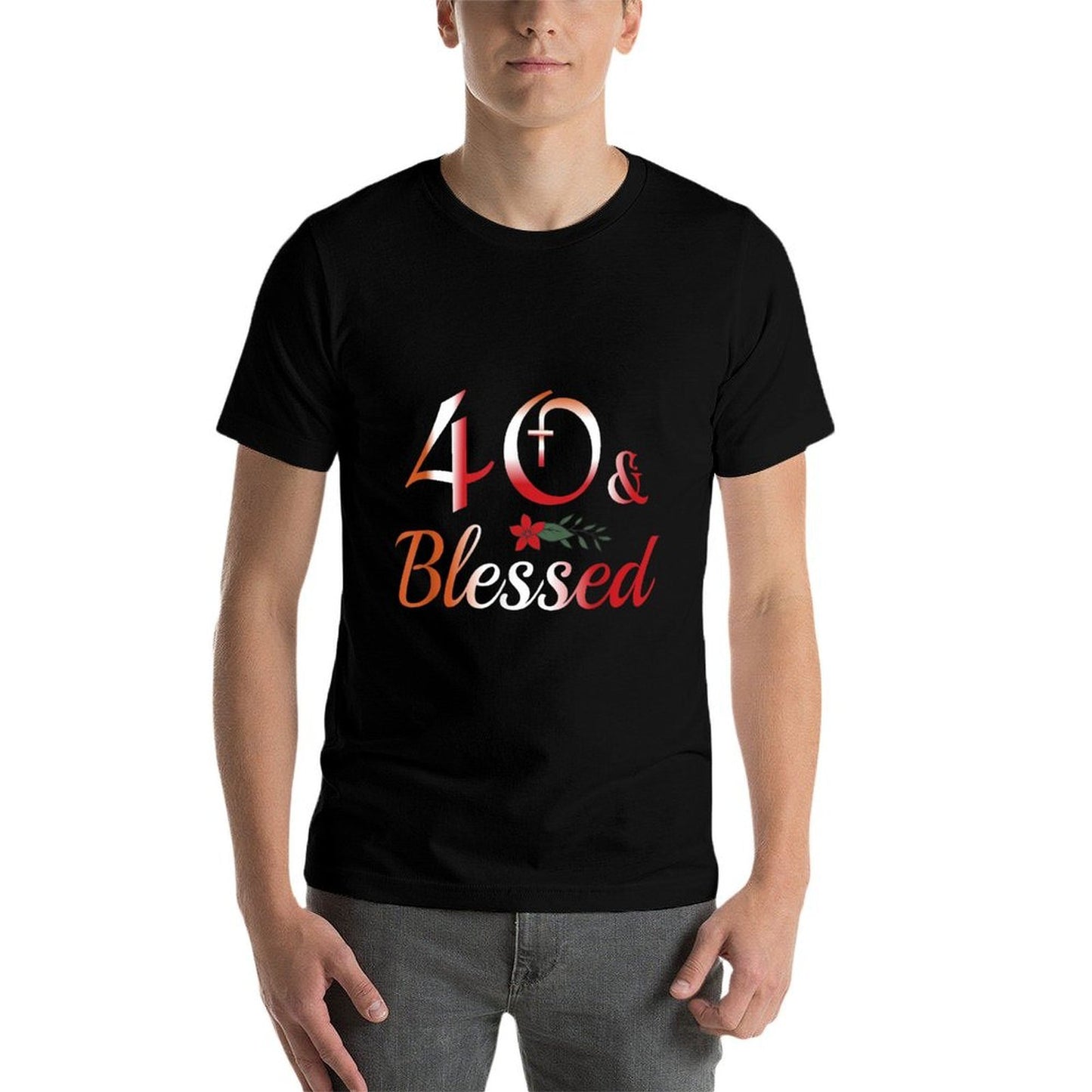 40th & Blessed Womens Forty Birthday Christian Soft T-Shirt