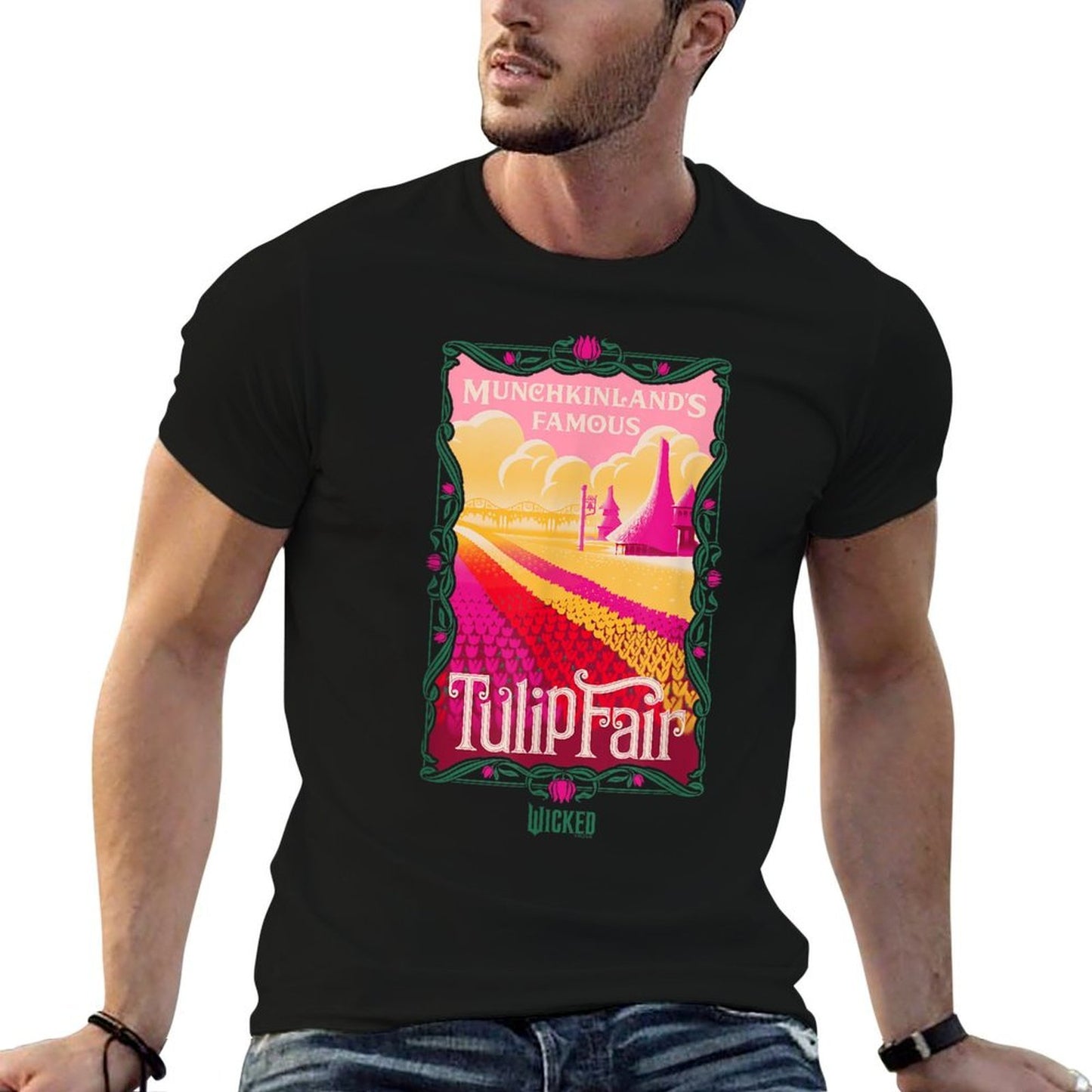 Wicked Munchkinland’s Famous Tulip Fair Rolled Sleeves T-Shirt
