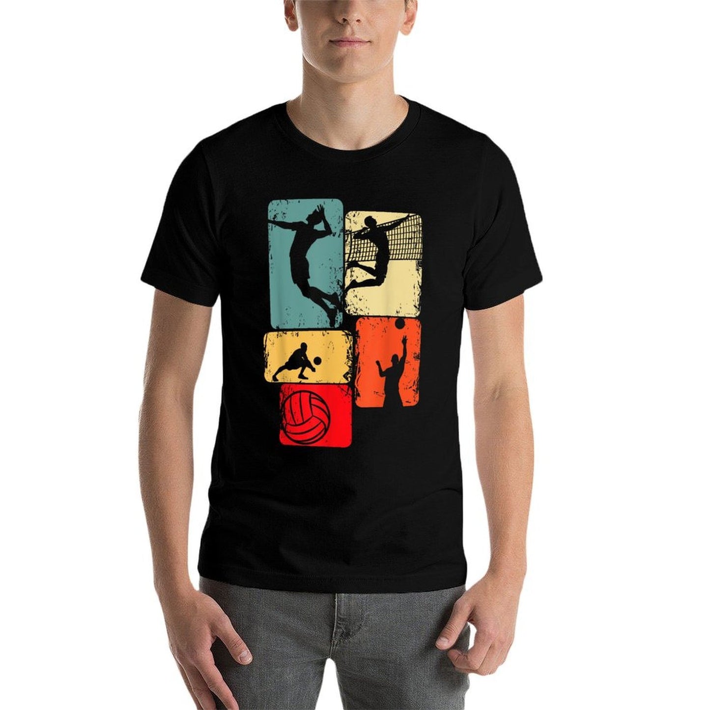 Volleyball Boys Men Youth Vintage-inspired T-Shirt