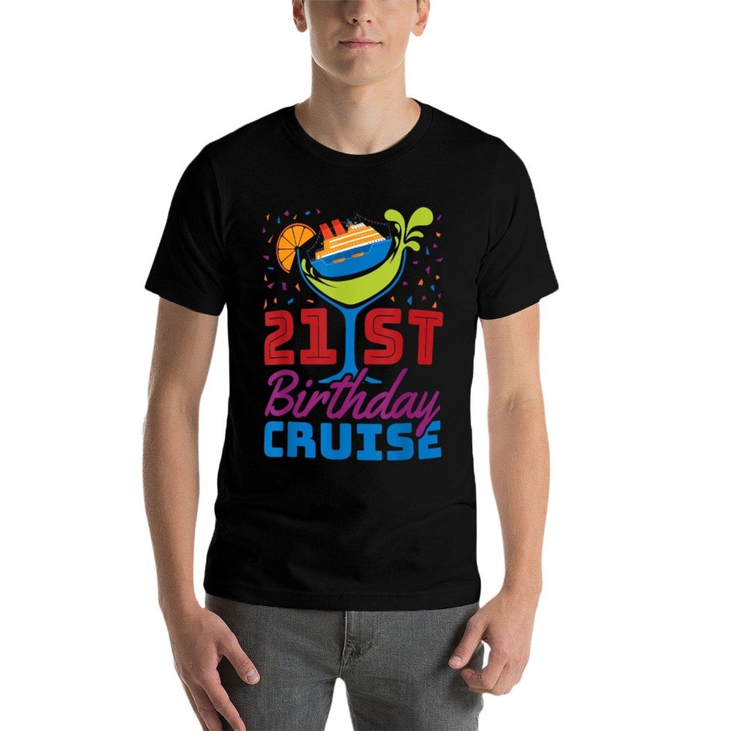 21st Birthday Cruise Ship Drinking Party 21 Odor-resistant T-Shirt