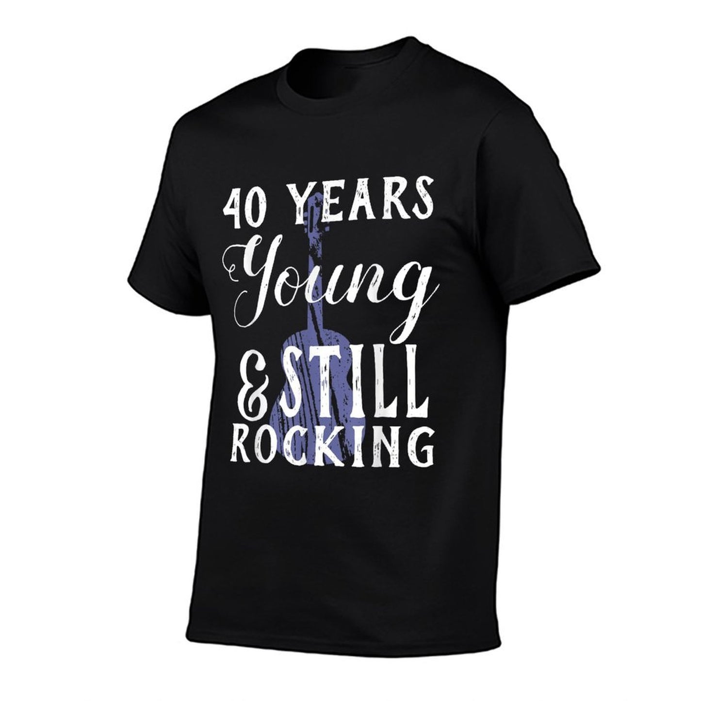 40 Years Old Still Rocking Guitar for 40th Birthday Moisture-wicking T-Shirt