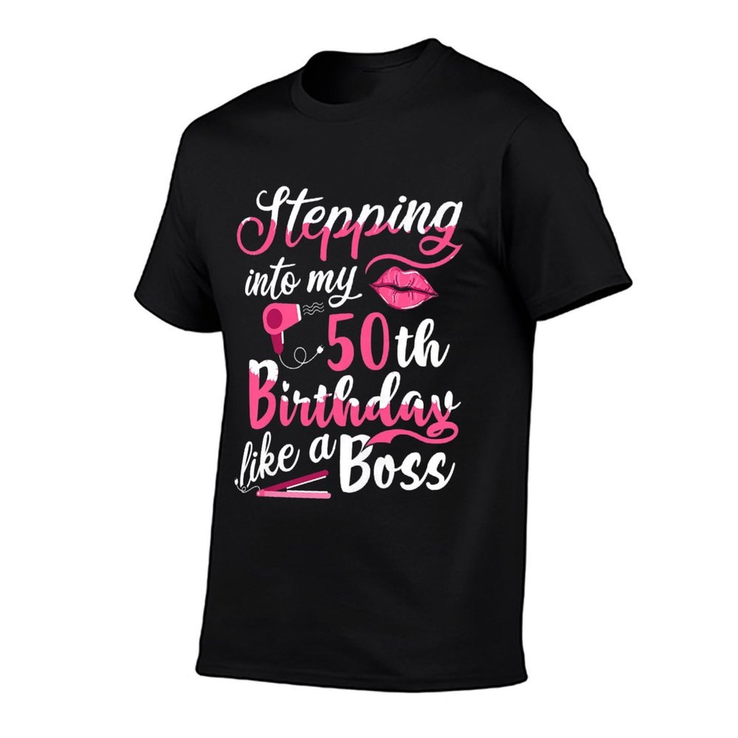 Womens Funny 1971 Stepping Into My 50th Birthday Like A Boss Gift Premium Eco-friendly Material T-Shirt