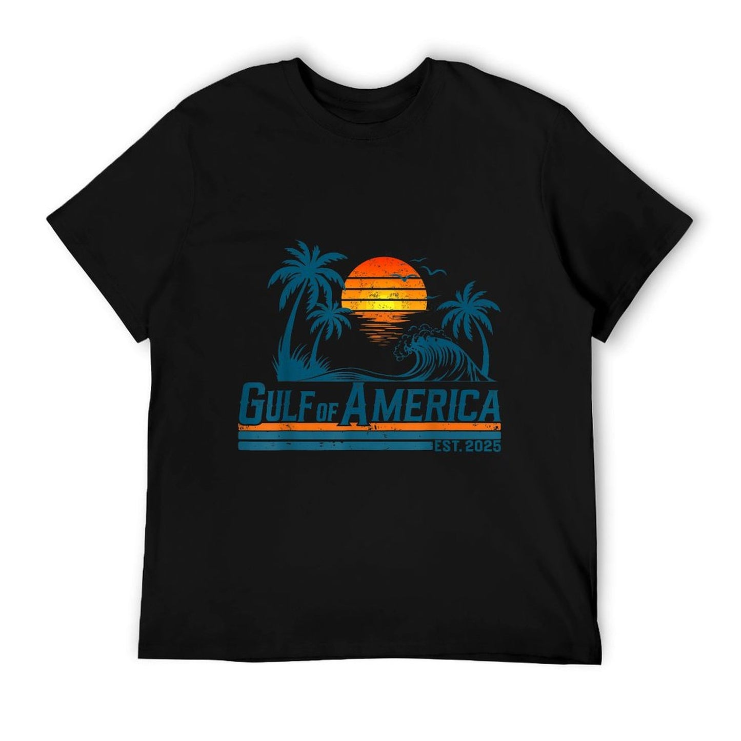 Retro Vintage Gulf Of US America 2025 American Gifts Graphic-printed T-Shirt