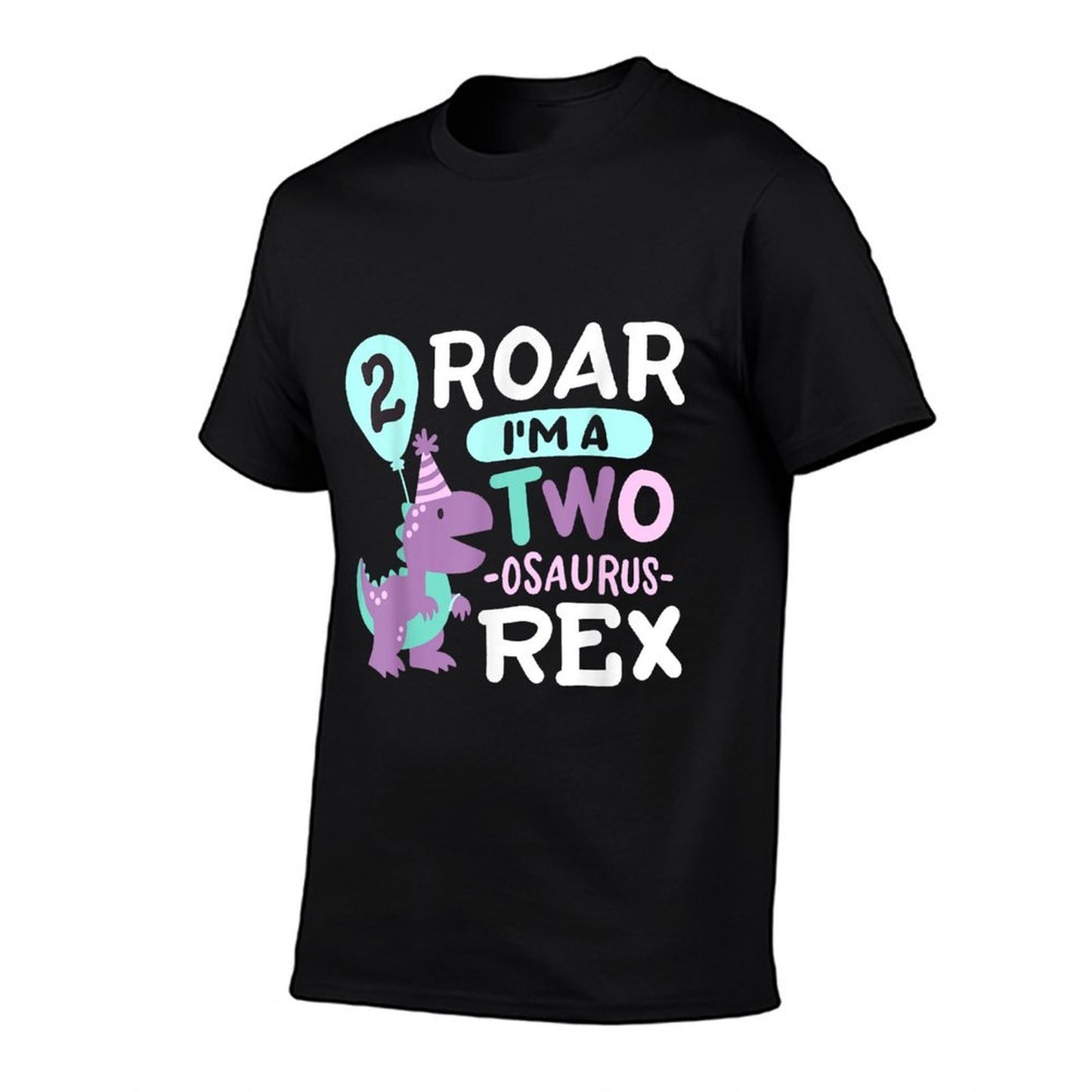 2nd Birthday Dinosaur T Rex Two Osaurus 2 Years Old Kids Wrinkle-resistant T-Shirt