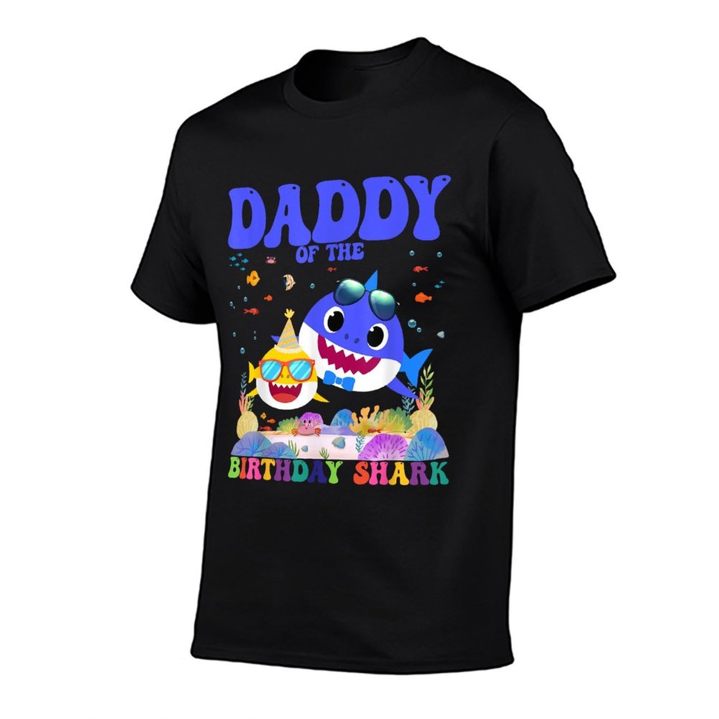 Funny Daddy Of The Birthday Shark Kids Family Bday Matching Versatile T-Shirt