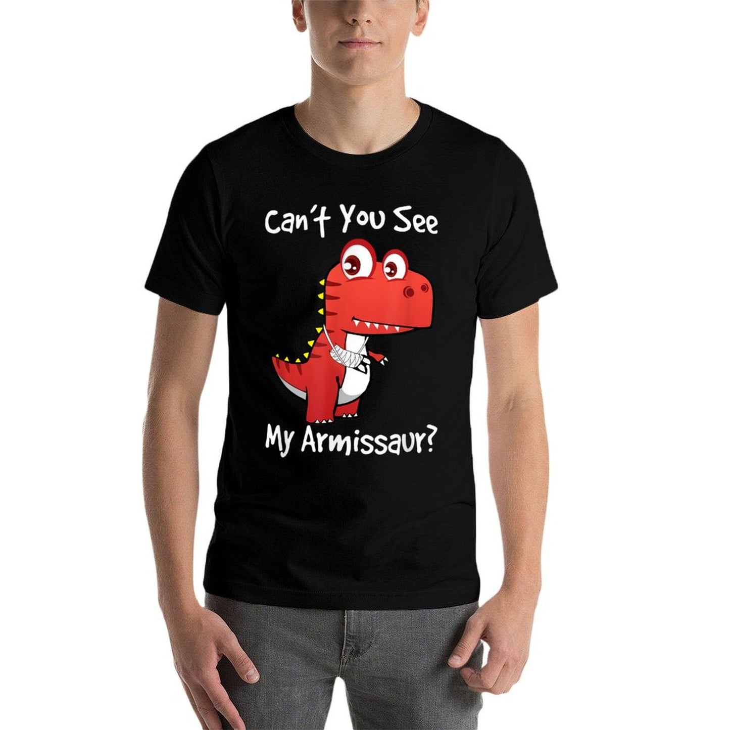 Funny Get Well Broken Arm Dinosaur with A Cast My Armissaur Quick-drying T-Shirt