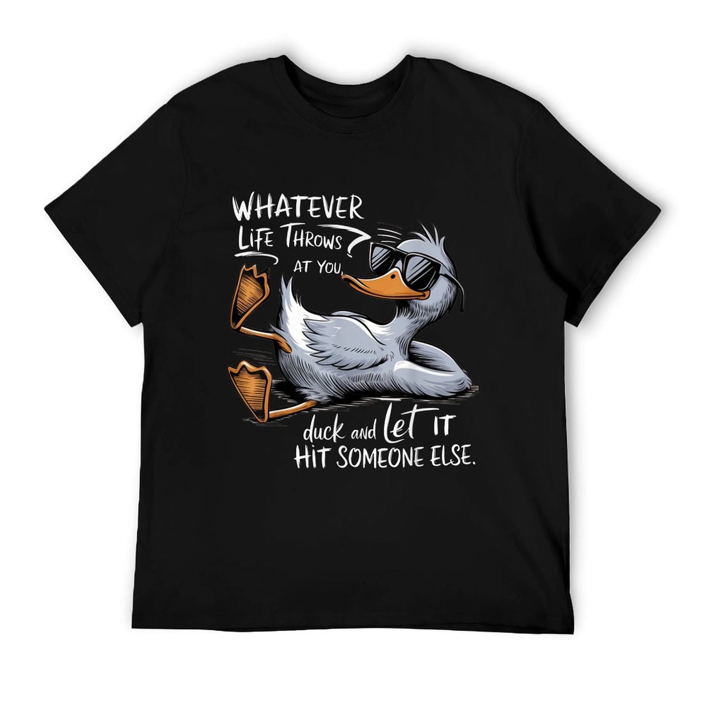 Funny Duck Funny Quote Graphic Tees For Men Women Kids Trendy Pattern T-Shirt
