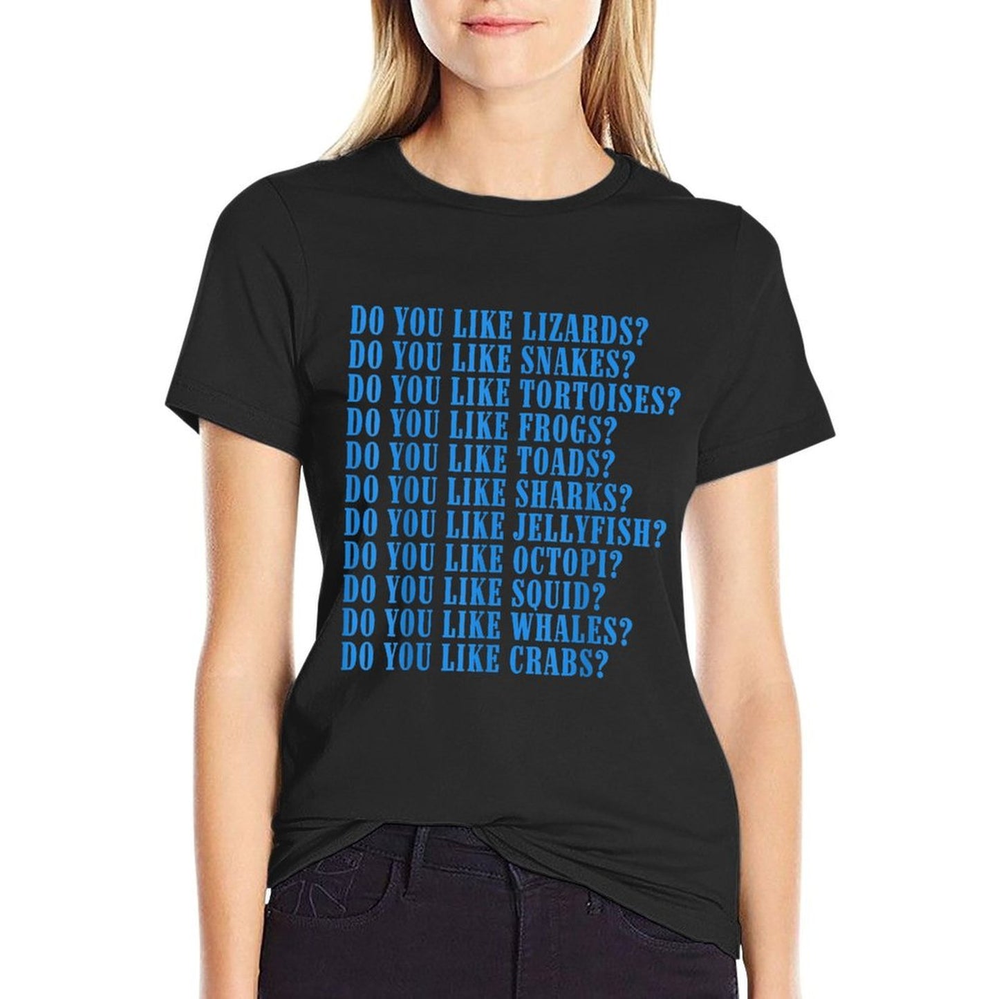 Do You Like Lizards Do You Like Snakes Do You Like Tortoises Heathered Texture T-Shirt