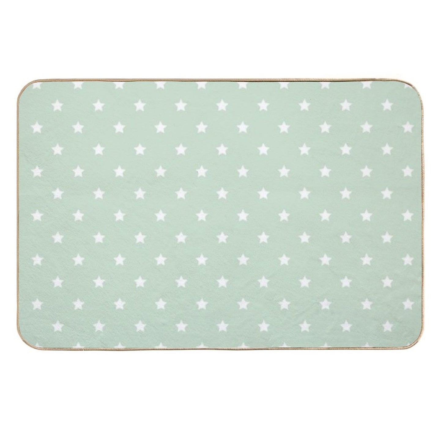 Grandparents Christmas Vintage Pattern - Retro Green Star Versatile Bath Mat