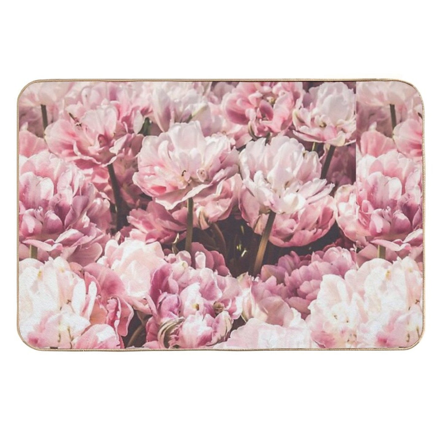Romantic Pink Peonies, Peonies, Pink Peonies Long-Lasting Bath Mat
