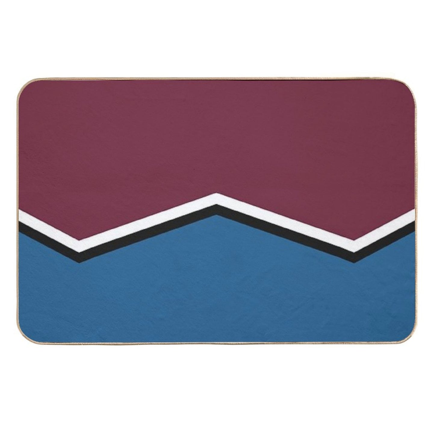 Colorado Avalanche Retro Stripes Slip-Resistant Bath Mat