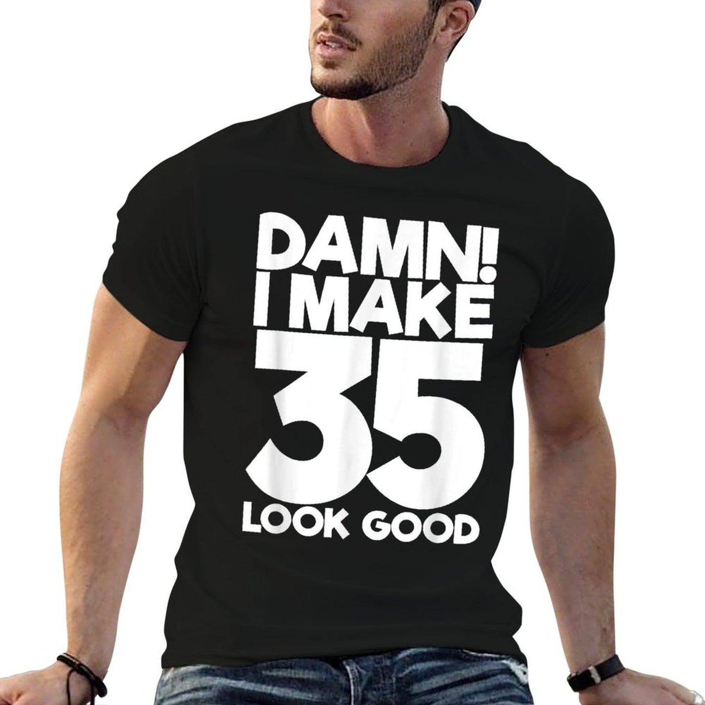 35 Years Old B-Day Funny 35th Birthday Relaxed-fit T-Shirt