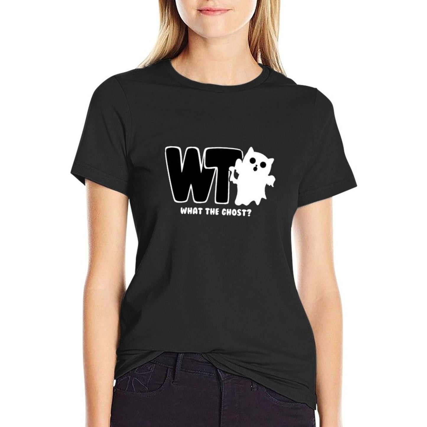 What The Ghost - Light Trendy Pattern T-Shirt