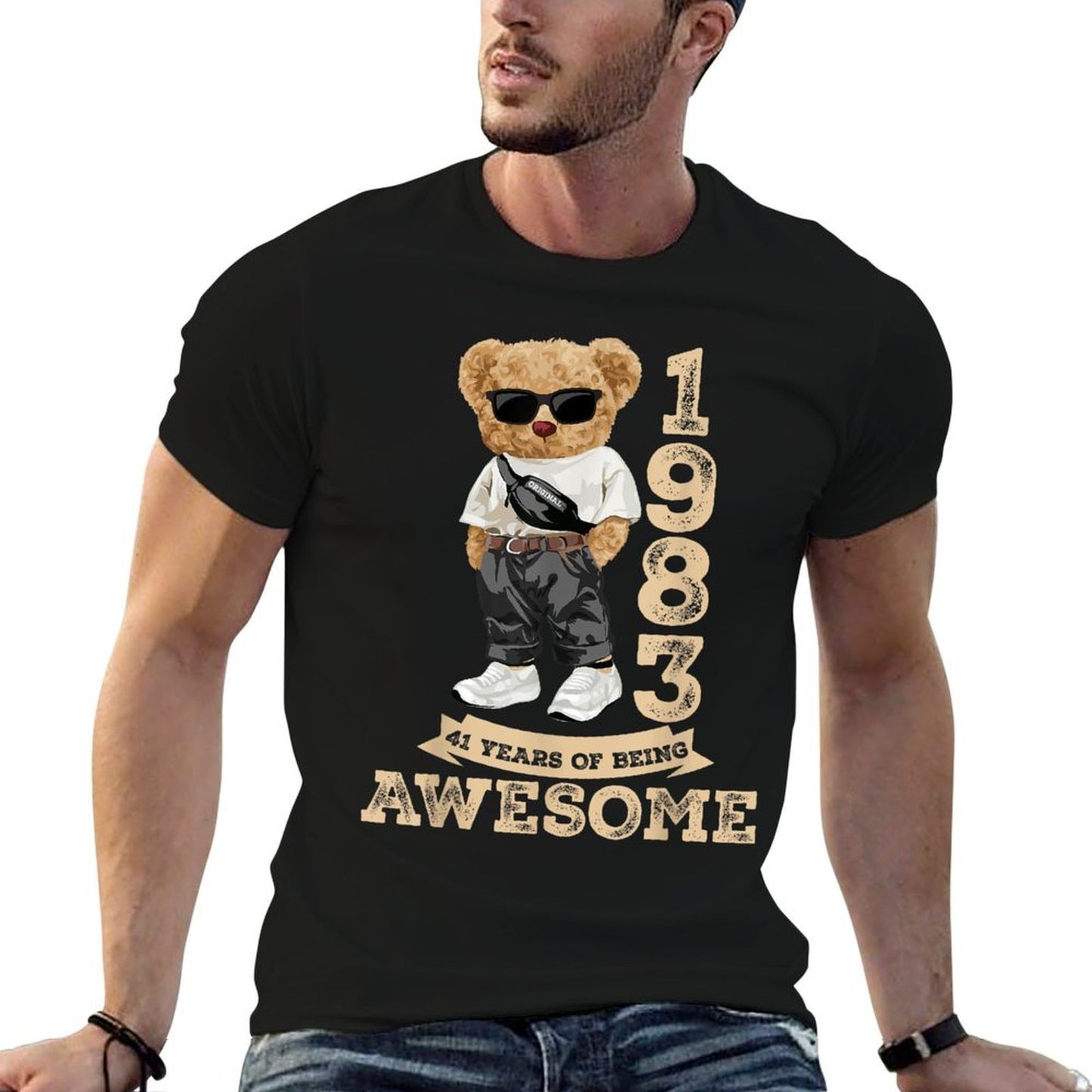 41 Year Old Awesome Funny 1983 41st Birthday Gifts Men Boys Tagless Design T-Shirt