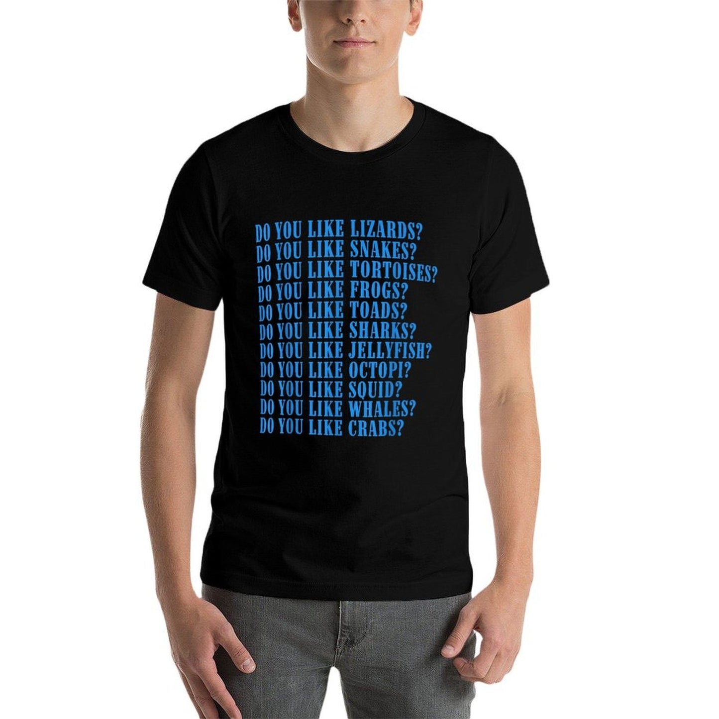Do You Like Lizards Do You Like Snakes Do You Like Tortoises Heathered Texture T-Shirt