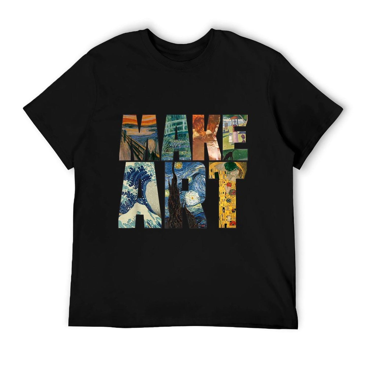 MAKE ART Funny Artist Artistic Humor Painting Cool T-shirt Durable T-Shirt