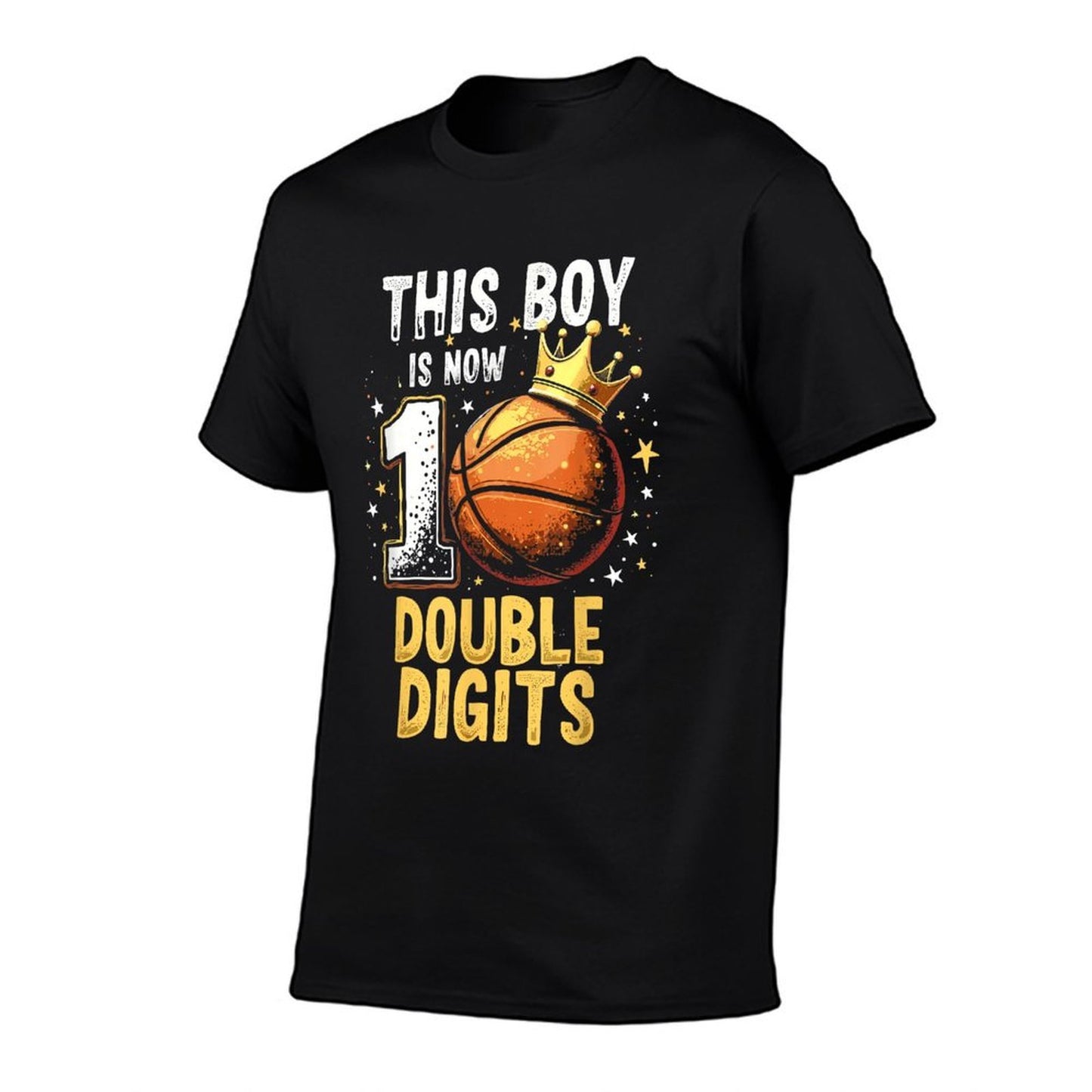 10th Birthday Boys This Boy Double Digits Ten Year Old Wrinkle-resistant T-Shirt