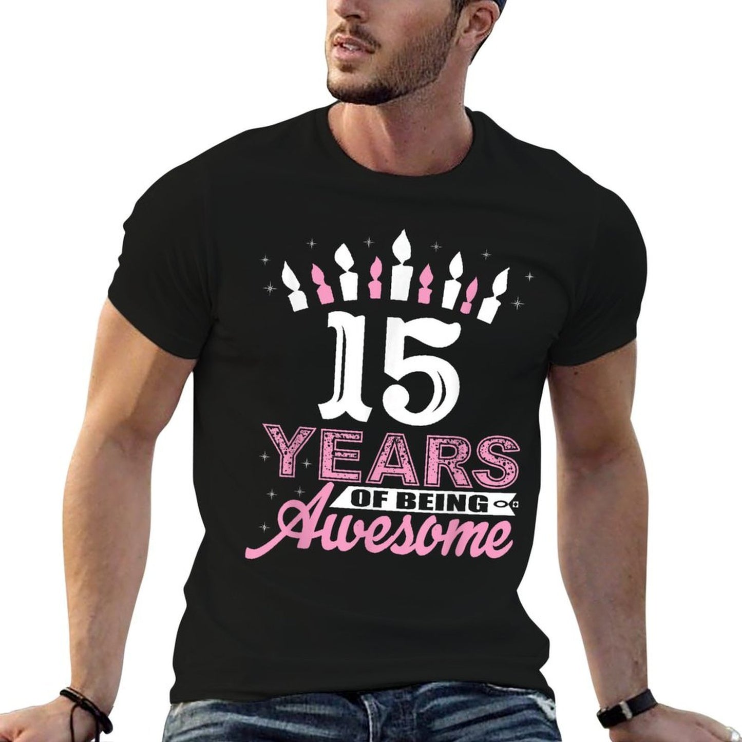 15 Years Old 15th Birthdays For Girls - Candle Gift Classic T-Shirt