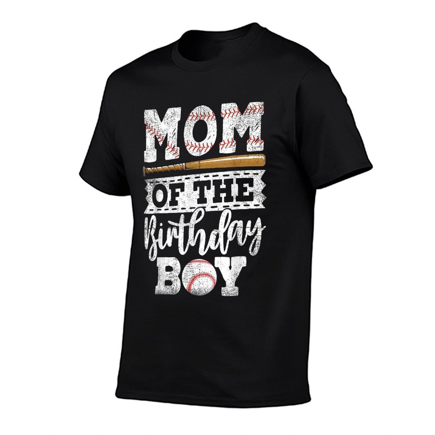 Mom Of The Birthday Boy Baseball Baller Kids Polyester Blend T-Shirt