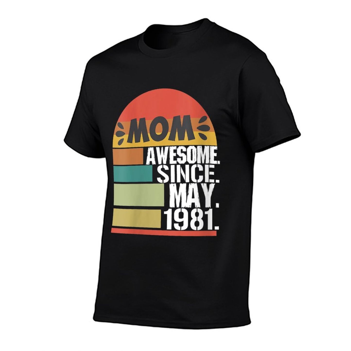 Womens Vintage May 1981 40th Birthday Funny Sayings for Mom Rolled Sleeves T-Shirt