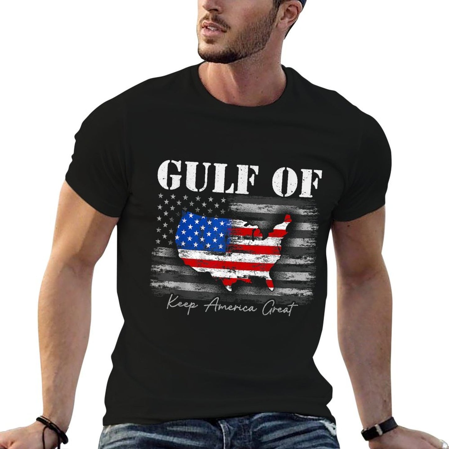 Gulf of United States of America Summer-ready Fabric T-Shirt