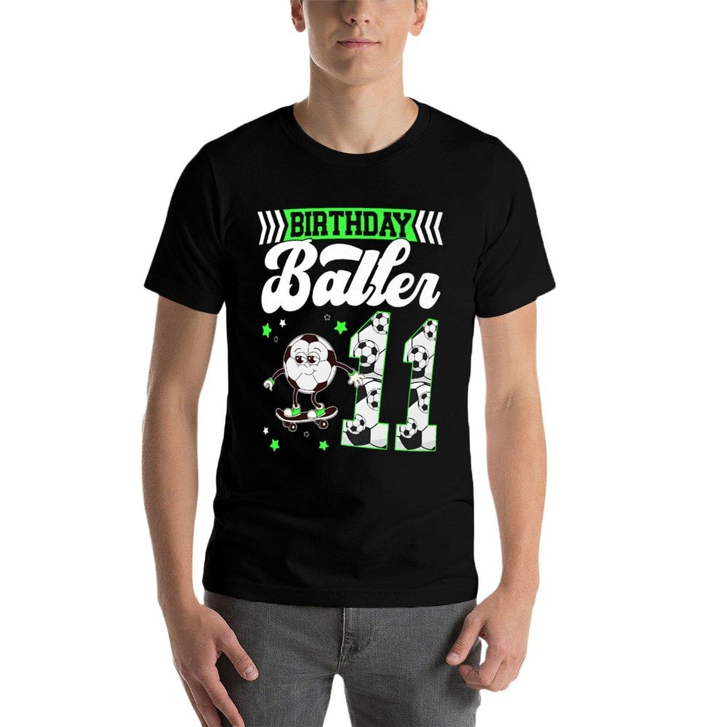 11th Soccer Birthday Party Eleven Year Old Soccer Player Premium Quick-drying T-Shirt