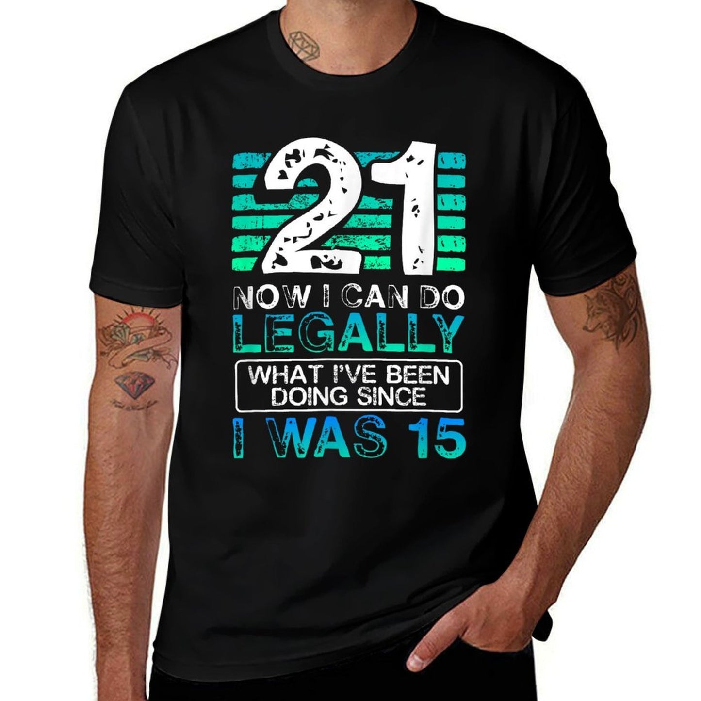 21 And Finally Legal 21st Birthday Lightweight T-Shirt