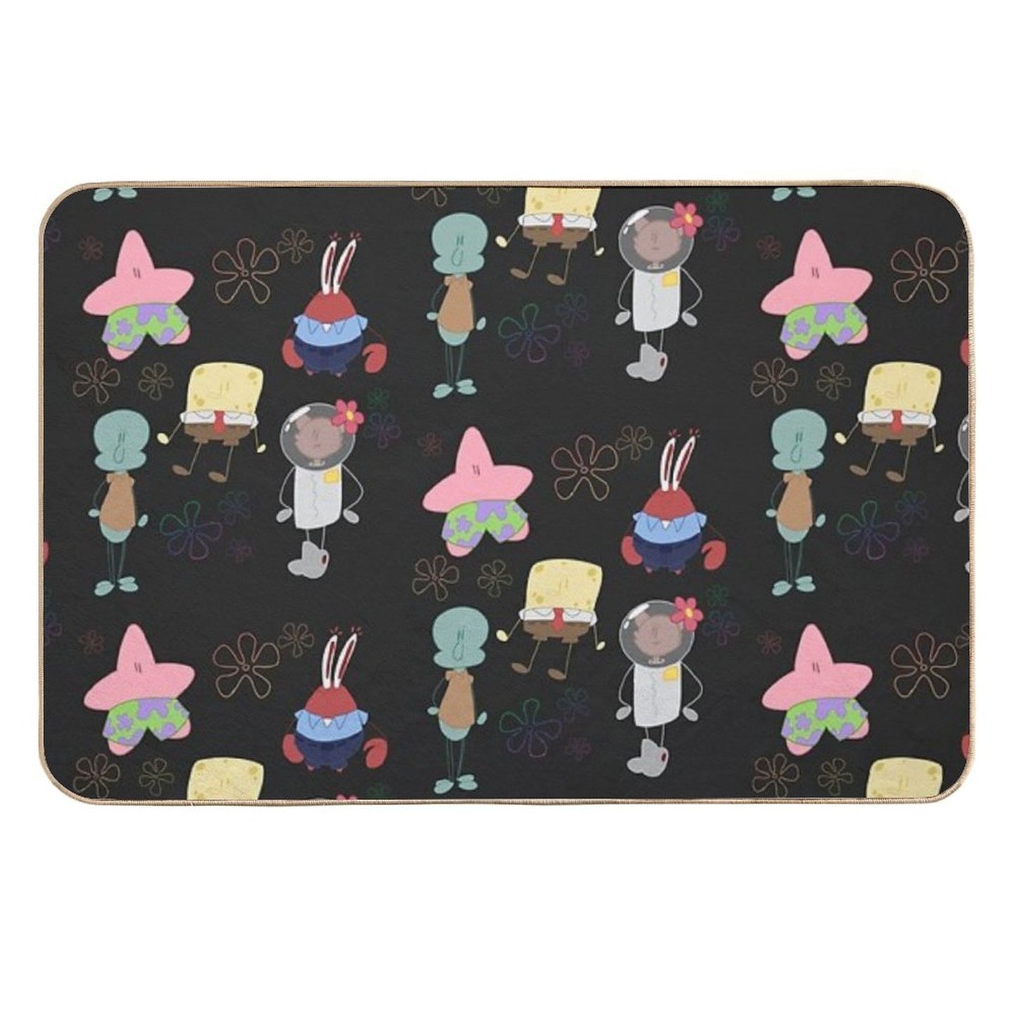 Spongebob Characters High-Traffic Bath Mat