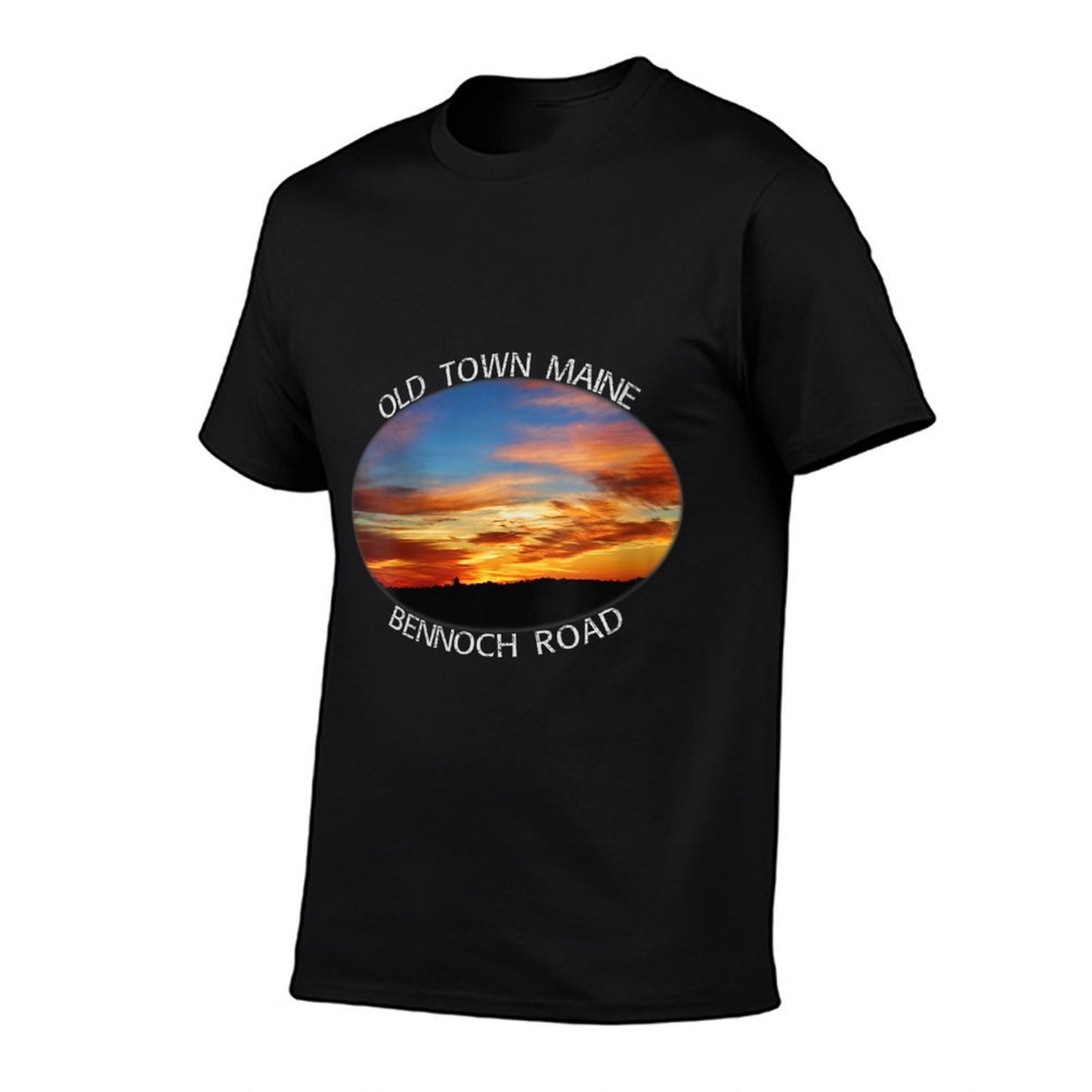 Womens Old Town, Maine Magic Hour Early Morning Twilight Sky Breathable T-Shirt