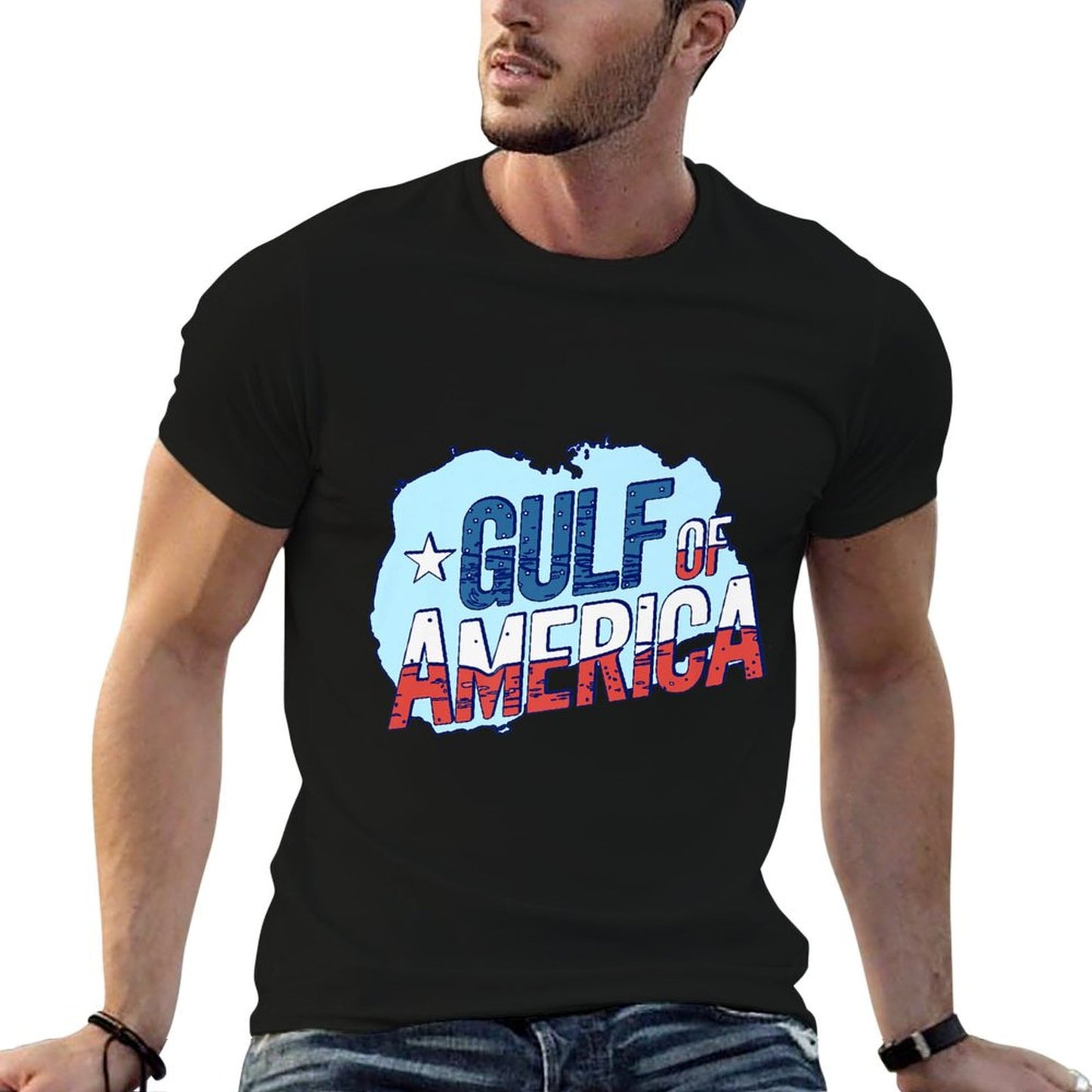 Gulf of USA America Premium High-quality Stitching T-Shirt