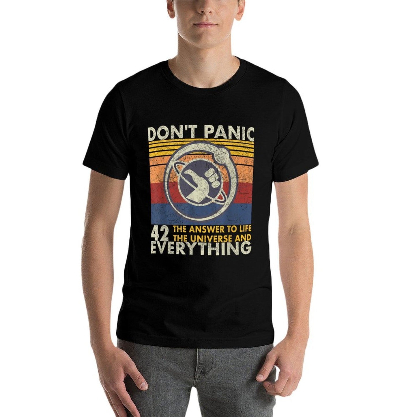 42 Answer to All Questions - Life Universe Everything Tagless Design T-Shirt