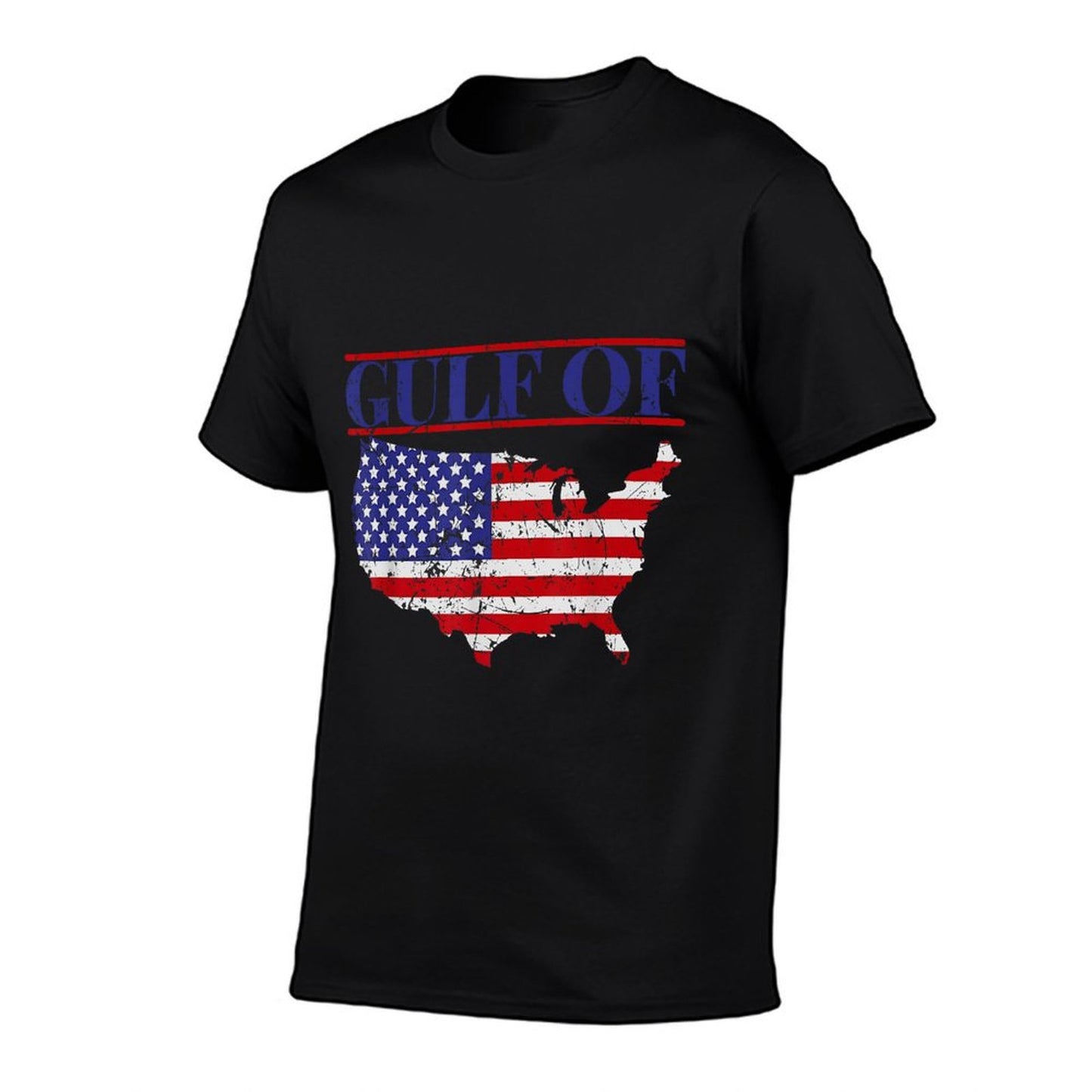 Gulf of USA America Funny USA Flag Easy-care T-Shirt