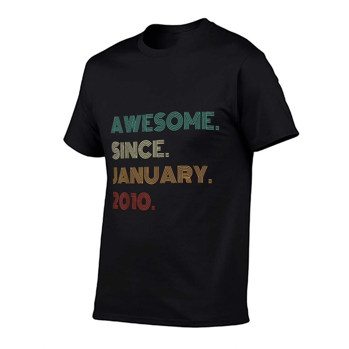 15 Years Old Awesome Since January 2010 15th Birthday Trendy Pattern T-Shirt