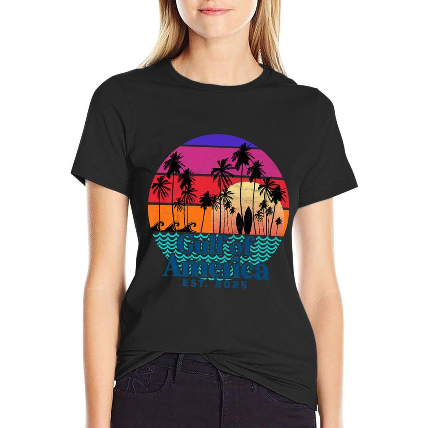 Gulf of US America Premium Graphic-printed T-Shirt