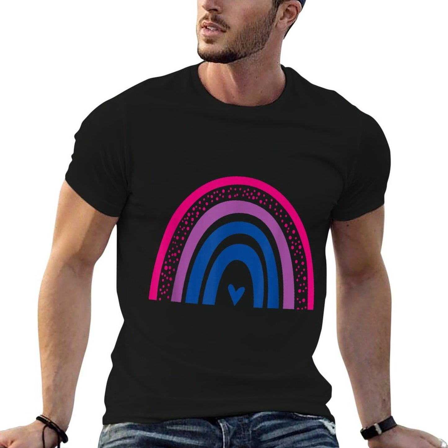 Human Rights LGBT Bisexuality Bi Pride Rainbow Bisexual Trendy Pattern T-Shirt