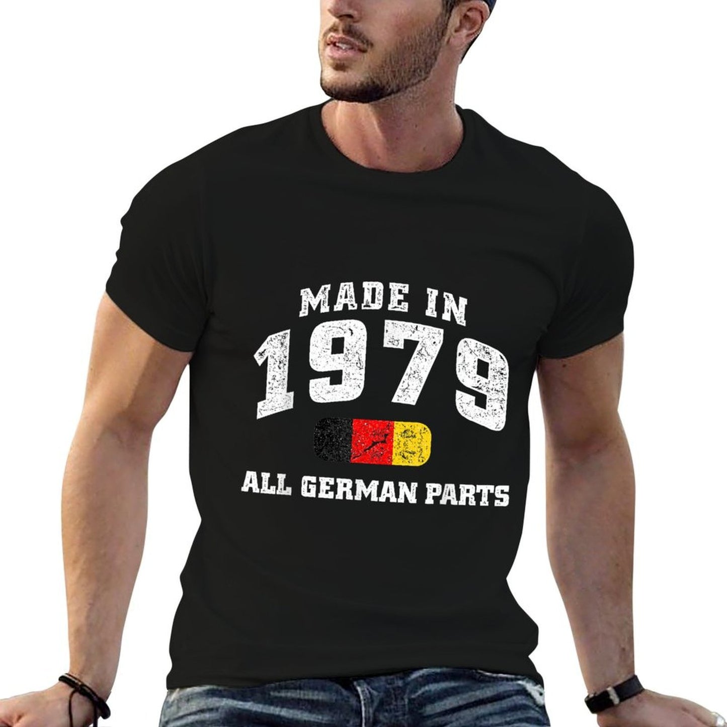 40th Birthday for German Born in 1979 High-quality Stitching T-Shirt
