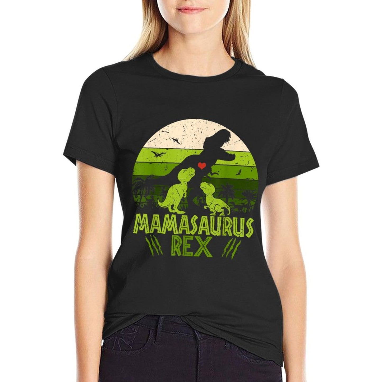 Vintage Retro 2 Kids Mamasaurus Dinosaur Lover Gift Vintage-inspired T-Shirt