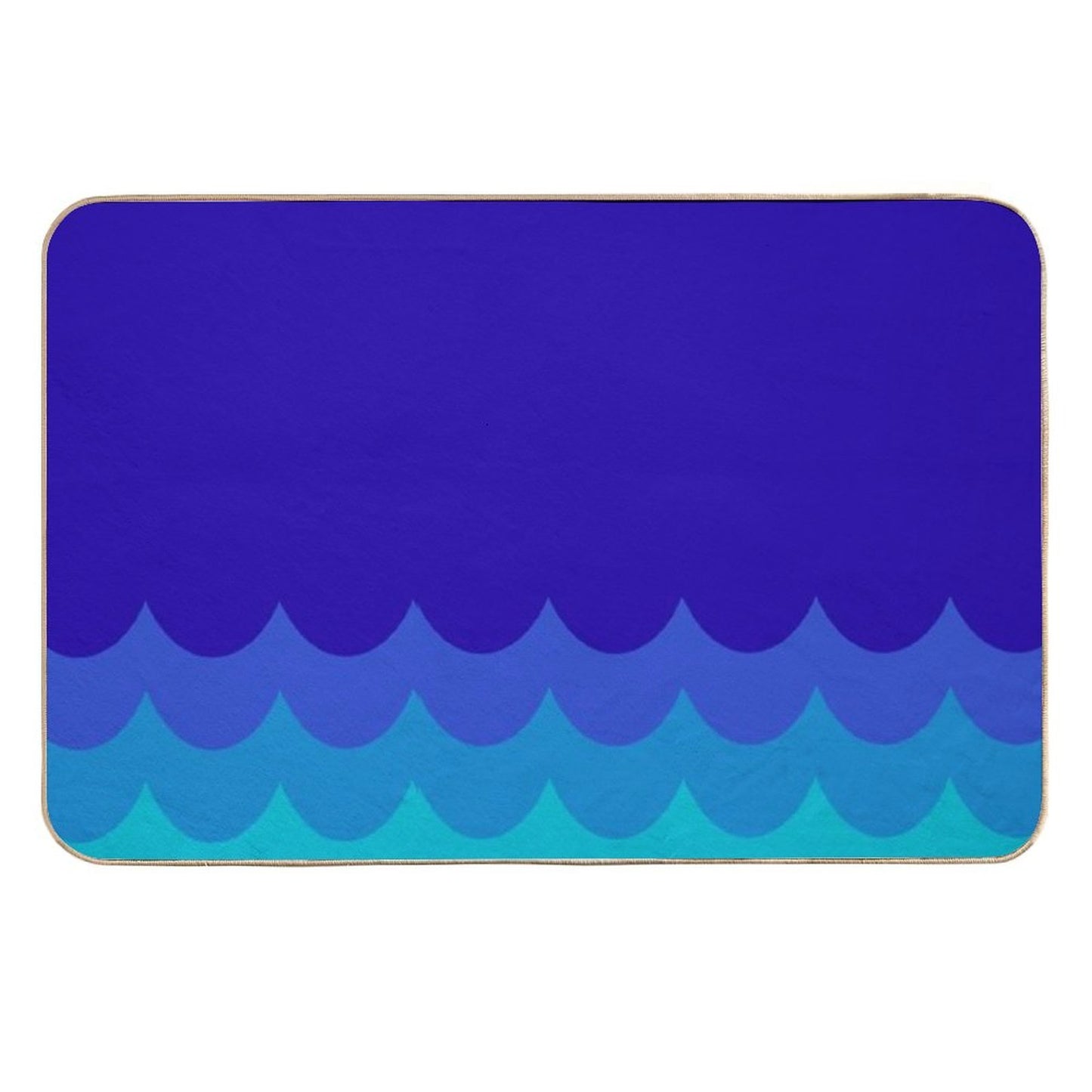 Blue Ocean Stain-Proof Bath Mat