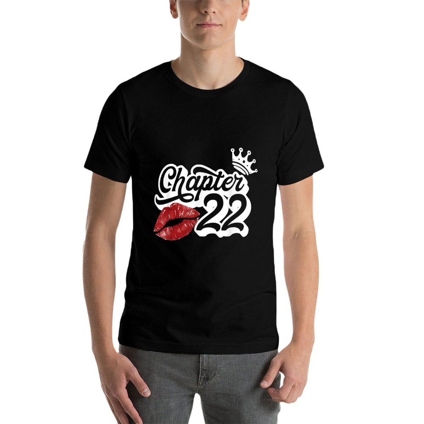 Vintage Chapter 22 Classy Lips Happy Birthday 22 Years Born Breathable T-Shirt