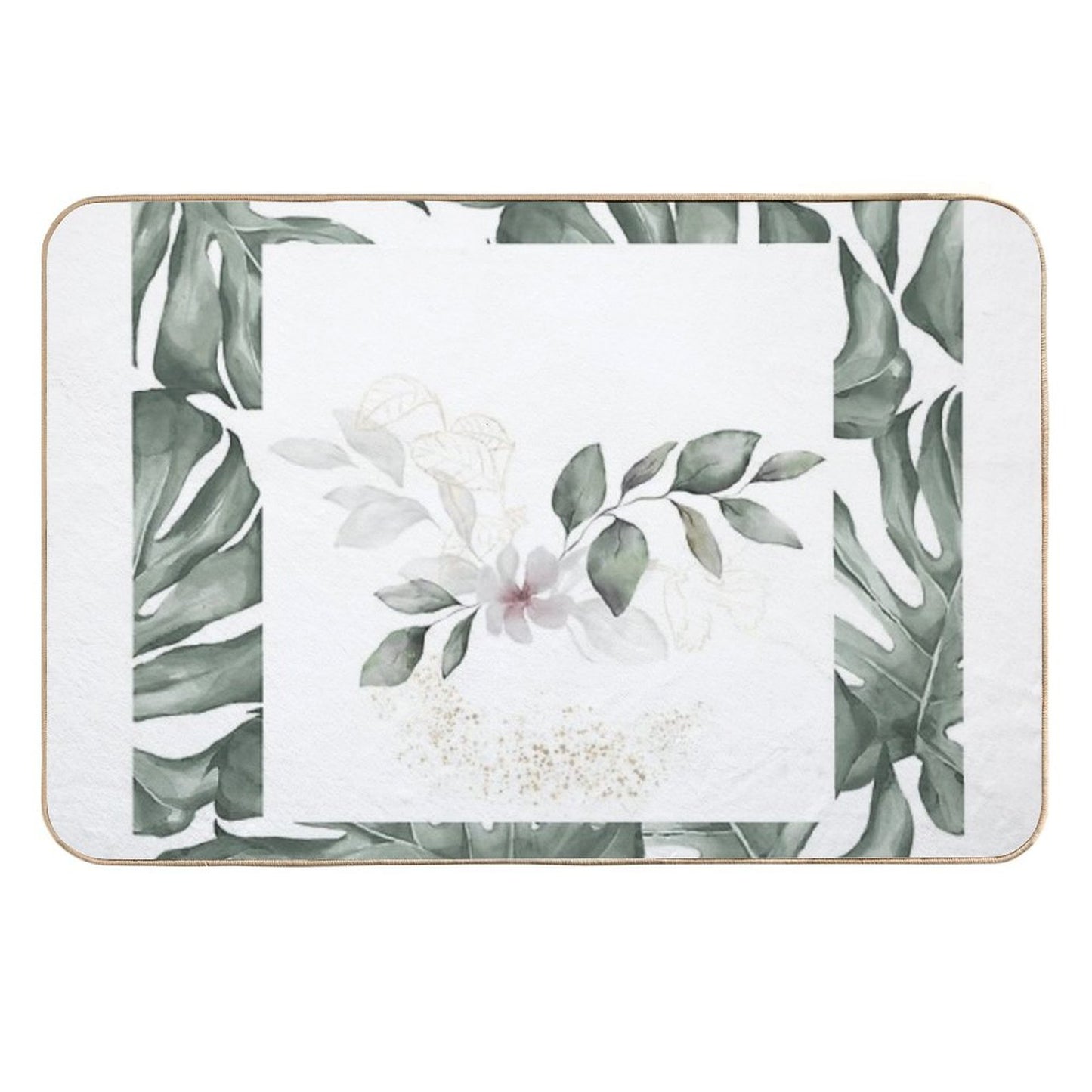Flowers in The Jungle High-Traffic Bath Mat